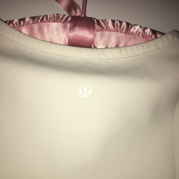 PTP 18” Lululemon Pleat On White/Cream Long Sleeve Top - Picture 10 of 13